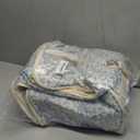 CUBETASTIC Extra Large Nail Polish Organizer Case Holds 86 to 100+ Bottles Nail Polish & Nail Lamp, Nail Supplies Storage Carrying Bag with 2 Removable Pouches (Blue Floral, 86 Slots)