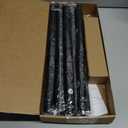 1 Diameter Curtain Rods Itself is 30 to 144 inch 1 Pack Fit 30-142 inch, 66 to 120 inch Window with Heavy Duty Adjustable Rod Matte Black Splicing Metal Extra Long Curtain Rod for Windows