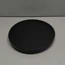 Turntable Vanity Tray 10 Inch for Perfume Candle, Bamboo Kitchen Sink Countertop Organizer Keep Glass, Sponge and Soap Bathroom Coffee Table Decorative Black (VFLZ)