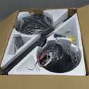 NKPU 52inch Ceiling Fans with Lights, Low Profile Ceiling Fan with Light and Remote/APP Control, DC Reversible Motor, Noiseless, Flush Mount, Brown Ceiling Fan for Bedroom Indoor/Outdoor Use