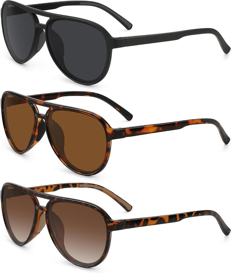STORYCOAST Polarized Aviator Sunglasses for Men Women Classic Retro Aviators Sports Driving Running Sun Glasses