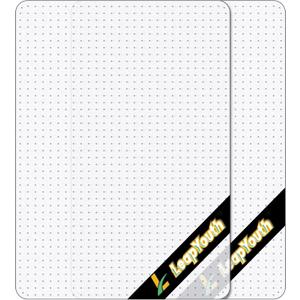 2 Pack Office Chair Mat for Carpets, 48" x 36" Clear Chair Mat for Carpeted Floors, Heavy Duty Under Desk Protector Carpeted Floors Mats, Rolling Computer Floor Mats with Studs for Home and Office