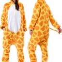 Adult Animal Onesie - Onesies Pajamas for Women & Men Couples, Soft Fleece Halloween Cosplay Costumes Sleepwear (M)