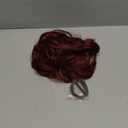 CJL HAIR Burgundy Large Messy Bun Hair Piece Wavy Curly Scrunchies Synthetic Chignon Ponytail Hair Extensions Thick Updo Hairpieces for Women Wine Red