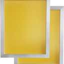 YLZ Aluminum Silk Screen Printing Screens 16 x 20 Inch Frame-230 Yellow Mesh (2 PC)