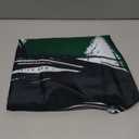 Olive Green and Gold Shower Curtain Boho Mid Century Modern Hunter Green Shower Curtains for Bathroom Decor Sets, Waterproof Cloth Fabric with Hooks 70x84in