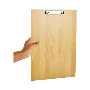 Extra Large Clipboard Pack - 3 Tabloid Clipboards, Extra Large 11.5 x 17.5 in Wooden Ledger - Solid Hardwood & Metal Low-Profile Clip with Hook for Classroom & Office Use