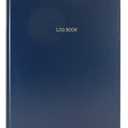 BookFactory Log Book/Multipurpose Log Book - 96 Pages 8'' x 10'' Blue Cover Section Sewn Hardbound (Made in USA)