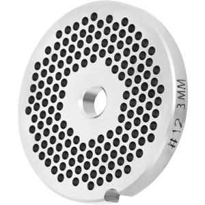 BOLEXINO #12 Stainless Steel 1/8" Meat Grinder Plate, Heavy Duty 3mm Fine Plate For Franks, Hot Dogs