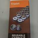 Triplot10pcs Reusable N*espresso Original Line Compatible Coffee Capsules with Storage Tray, 10Pods with 300pcs Foil Lids, Pre-fill Design