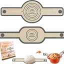 Silicone Bread Sling for Dutch Oven - Non-Stick & Heat Resistant, 2Pcs Oval and Round Reusable With Long Handles for Transfer Sourdough (Gray)
