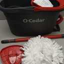 O-Cedar EasyWring Microfiber Spin Mop, Bucket Floor Cleaning System, Red, Gray, Standard