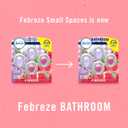 Febreze Bathroom Air Freshener, Odor-Fighting, Plug In Alternative, Air Fresheners for Home and Bathroom and Kitchen, Closet Air Fresheners, Watermelon & Lilac Scent, 4 Count (0.25 Ounce (Pack of 4))