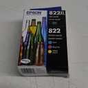 EPSON 822 DURABrite Ultra Ink High Capacity Black & Standard Color Cartridge Combo Pack (T822XL-BCS) Works with WorkForce Pro WF-3820, WF-3823, WF-4820, WF-4830, WF-4833, WF-4834