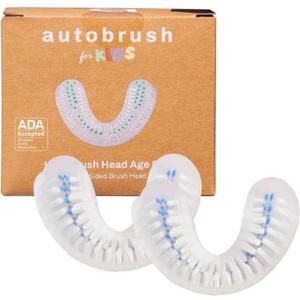 Autobrush Double Sided Brush Head Replacement with Nylon bristles, ADA Accepted, Kids (Ages 3-5, Pack of 2)