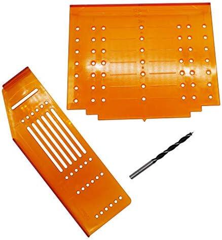 DGQ Pack of 3 Knob Handle Pull Drill Mounting Template for Cabinet Doors and Drawers