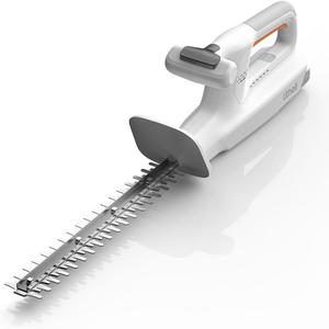 Litheli 20V Cordless Hedge Trimmer 15.7" (5/8" Cut), 3.75lbs Ultra-Lightweight Battery Powered Bush Trimmer with Hardened Steel Dual Action Blade, Portable Shrub Trimmer for Garden Yard & Branch (20V 16" 2.0Ah U20)