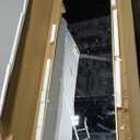 Full Length Mirror Over The Door, 16x50 Inch Arched Vertical Wall Mirror for Full Body, Hanging Door Mirror, Gold