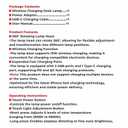 Small Bedside Table Lamp for Bedroom, Touch Control Nightstand Light, Dimmable Desk Fixture with Outlet, Modern Farmhouse Style for Reading, Living Room, Office, Home Decor (2-Pack)