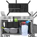 Stroller Wagon Cargo Net, Wagon Accessories Organizer Compatible with WONDERFOLD W-Series Models, Large Capacity Mesh Cargo Storage Bag with Sorting Pockets Compatible with Keenz Wagon
