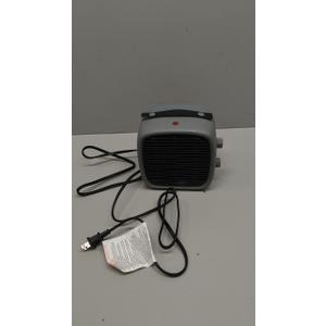 700W/1200W Basics Ceramic Heater Space Heaters for Indoor Use Overheat/Tilt Protection Low Noise Heating Portable Heater Electric Portable Fan (Upscale-Grey)