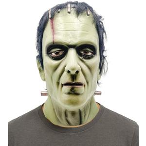 EraSpooky Horror Frankenstein Monster Mask with Hair Halloween Cosplay Prop