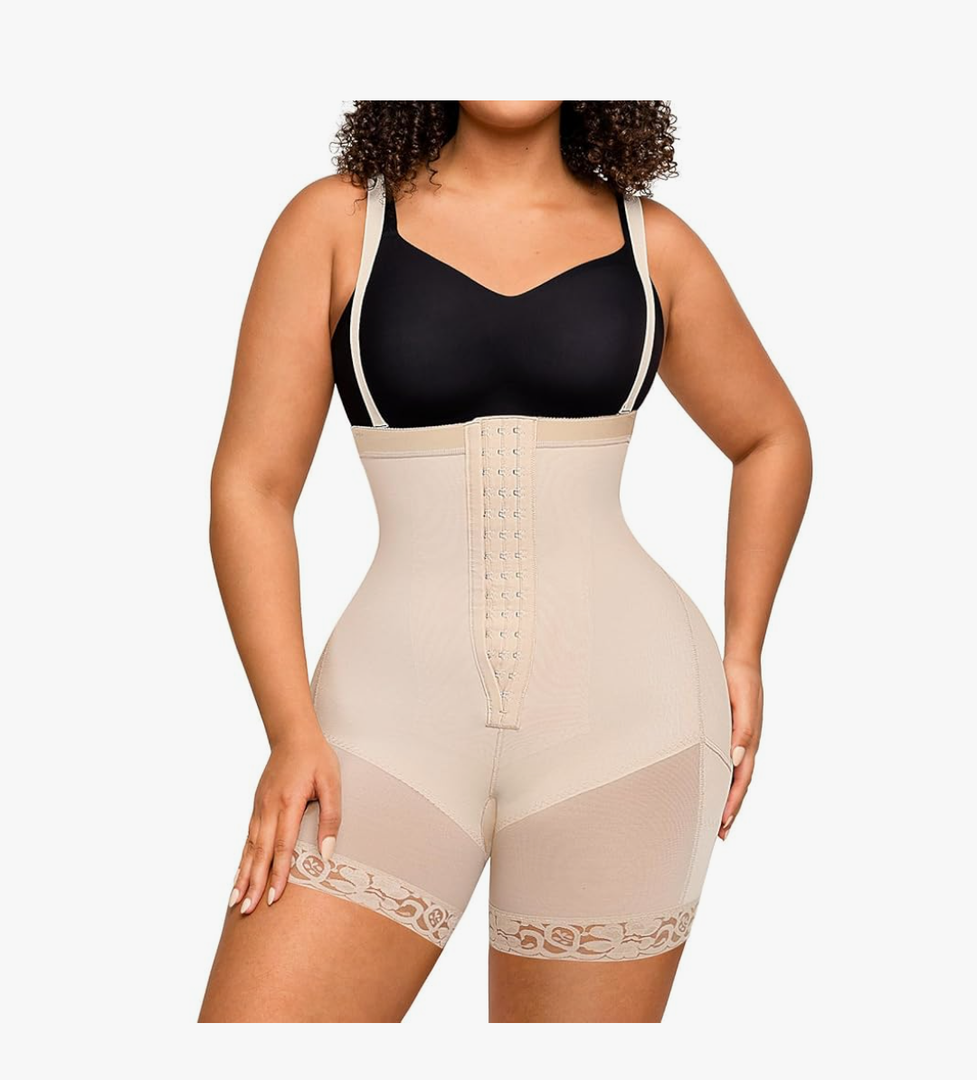 FeelinGirl Faja Body Shaper Tummy Control Shapewear for Women Butt Lifter Post Surgery Fajas Postparto Para Mujer (XL)
