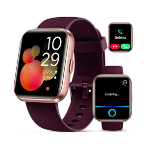 Smartwatch for Women, Compatible with Android & iPhone, 1.8'' Fitness Tracker Watch with Alexa, Call & Notification Alerts, Heart Rate & Sleep Monitor, 120 Sports Modes, Waterproof Watch for Women