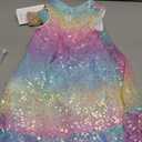 GRACE KARIN Girls Kid Sequin Party Dresses Mock Neck Sleeveless Sparkly Fancy Formal Dress, 7 Years, Purple