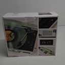 Crosley CR8005F-GW Cruiser Plus Vintage 3-Speed Bluetooth in/Out Suitcase Vinyl Record Player Turntable, Green Watercolor (Green Watercolor)