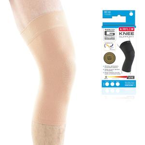 Neo-G Knee Sleeve for Daily wearing, Sports - Good for Sprains, Strains, Weak Muscles - Knee Sleeves for Men Women - Airflow (Beige) Medium: 34 - 38 CM