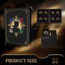 Trading Card Binder, Card Collection Binder 4 Pocket with 50 Removable Sleeves 400-Pocket Compact 3-Ring Zipper Album, Durable Trading Card Holder for TCG/MTG Collectors (Grimoire)
