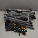 10x7.5Ft Backdrop Stand, Heavy Duty Adjustable Photo Back Drop Stand for Party, Photography, Banner Stand (Includes Six Background Stand Clamps)