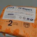 Pura Hypoallergenic Diapers, Size 2 (7-13 lbs) Totally Chlorine Free, Wetness Indicator, Suitable for Sensitive Skin, Soft Organic Cotton Comfort, Overnight, 1 Pack of 29 Baby Diapers