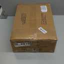 IBUYKE UShaped PU Vanity Stool, Square Makeup Chair with XLeg, Ottoman Seat Footrest Stool, MultiUse as Small Side Table, for Bedroom, Living Room, Dark Brown WBD019Z