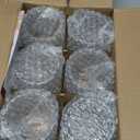 Hobnail Drinking Glasses Set of 6, 10 oz, Cocktail Glasses Vintage Glasses Drinking Set Glass Cups Mixed Drinkware Set Vintage Glassware Set for Juice, Cocktail, Whisky, Soda, Beverages. Clear