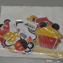 BAOOOFUL Red Mouse 1st Birthday Table Centerpieces Toppers for Kids,Red Mouse Theme Centerpiece Sticks for One Year Old Birthday Party Supplies 1st Birthday Party Decorations (28 Pcs)