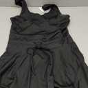 Caracilia Women's Tennis Mini Dresses Workout Built in Shorts Golf Athletic Sleeveless One Piece Summer Active Romper Dress (Large, Black)