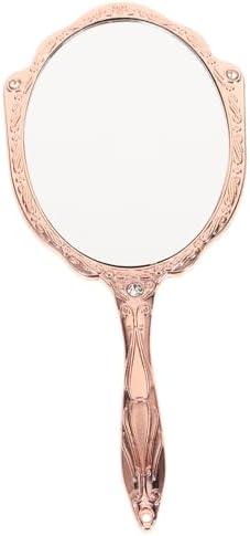 Angoily Vintage Handheld Mirror Decorative Hand Mirror Portable Makeup Mirror Hand Mirror for Makeup Metal Handle Small Hand Mirror Angoily Vintage Handheld Mirror Decorative Hand Mirror Portable Makeup Mirror Hand Mirror for Makeup Metal Handle Small Hand Mirror