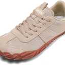 UBFEN Sneakers Barefoot Shoes for Womens Mens Minimalist Trail Running Hiking Comfortable Walking, Beige, 42