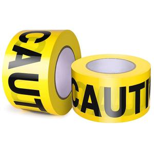 GroTheory Halloween Decorations Caution Tape 2 Pack, 3" x1000ft Safty Tape Yellow Caution Tape Roll, Construction Tape for Danger/Hazard Areas/Crime Scene Halloween Party Decorations