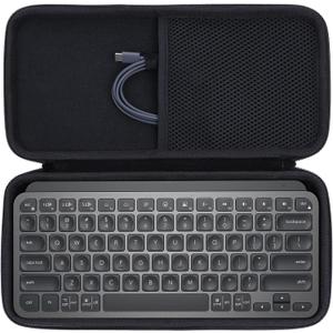 Hard Carry Case Compatible with Logitech MX Keys Mini Minimalist Illuminated Keyboard (Graphite Case)