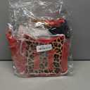 THAWAY 210PCS Cheetah Print Birthday Decorations for Girls Women, Red Leopard Party Decorations with Balloons Banner Tableware Tablecloth, Cherry Cheetah Birthday Decorations Supplies for 24 Guests