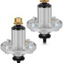 GYZJ Lawn Mower Spindle for John Deere S240 X300 X304 X310 Z225 Z245 EZTrak Mandrel Assembly Replacement Part Number AM136733 AM143469 AM134292 2-Pack