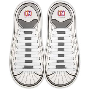 INMAKER No Tie Shoe Laces for Adults and Kids, Elastic Shoelaces for Sneakers, Rubber Silicone Tieless Laces