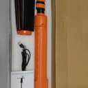 Rechargeable Camping Light with Stand 7ft Max Height, 15000mAh Portable Cordless LED Work Light, 5500 Lumen 6500/4500/3500K Dimmable Emergency Flashlight with Detachable Tripod, Orange