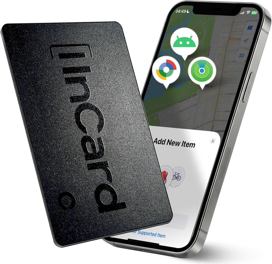 Spotelo InCard Wallet Tracker Card for Both Google’s Find My Device and Apple Find My, 5 Years Battery Life Ultra-Thin Smart Card, IP68 Waterproof Bluetooth Tracker for Passport, Purse, Gags, Pack of 1