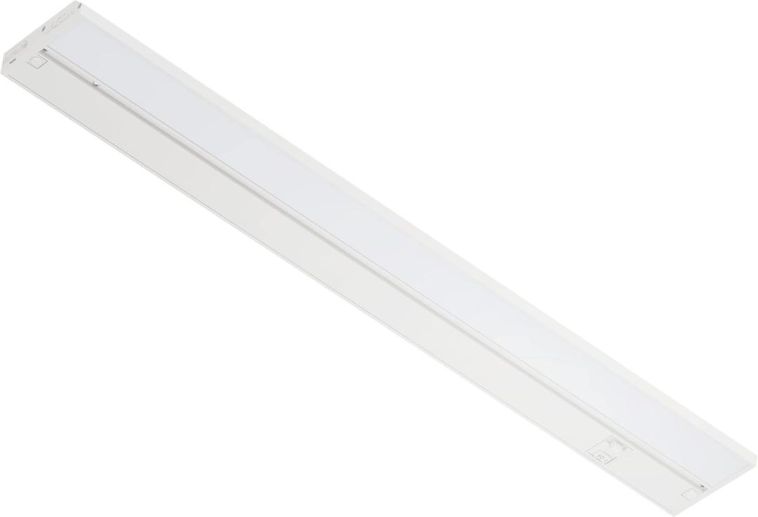 LAGOM Halo Under Cabinet Light, 22Inch Hardwired Dimmable LED, 2700K/4000K/5000K, Power Cord Sold Separately, White, UC0122WH27