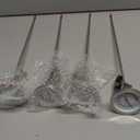 15“ turkey fryer thermometer with pot clip (4 Pack),  dial candy thermometer with stainless steel clip,oil thermometerr for frying,turkey thermometor deep fryer for cooking tall pots,beef,meat