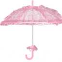 Mini Lace Embroidery Parasol for Kids – Vintage Bridal Umbrella for Wedding Flower Girls, Small Decorative Lace Parasol for Tea Party